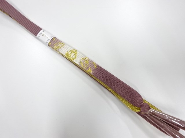 JAPANESE KIMONO / UNUSED KOREI HAND-TIED OBIJIME
